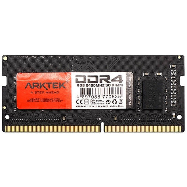 Arktek 8GB DDR4 2400MHz SO-DIMM Notebook Memory Module (AKD4S8N2400)