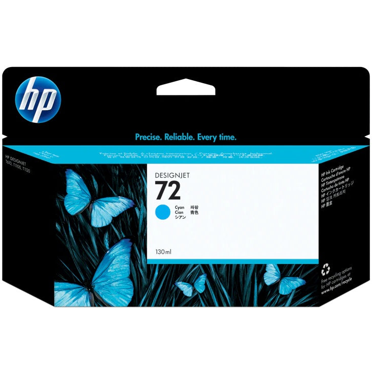 HP 72 130ml Cyan Ink Cartridge (C9371A) image 1