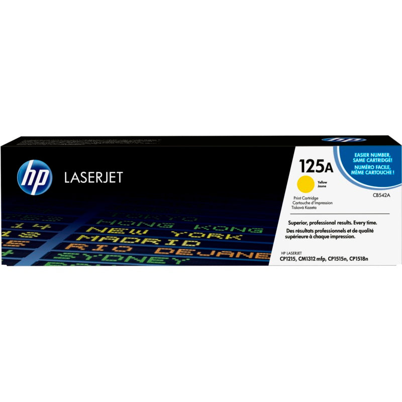 HP 125A Yellow LaserJet Toner Cartridge (CB542A) image 1