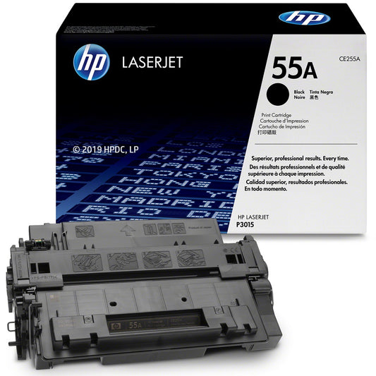 Genuine HP 55A Black LaserJet Toner Cartridge (CE255A) image 2