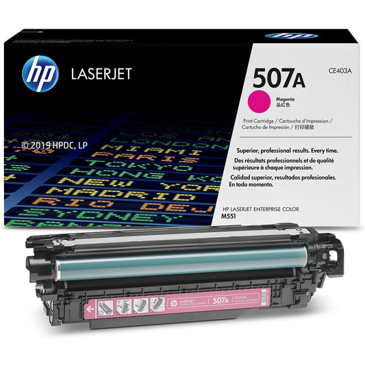 Genuine HP 507A Magenta LaserJet Toner Cartridge (CE403A) image 2