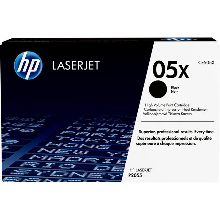 Genuine HP 05X High Yield Black LaserJet Toner Cartridge (CE505X) image 1
