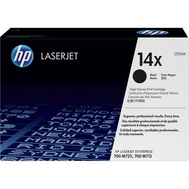 Genuine HP 14X Black LaserJet Toner Cartridge (CF214X) image 1