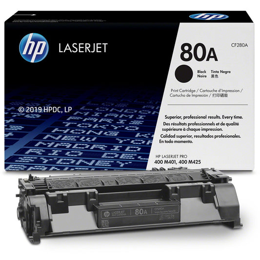 Genuine HP 80A Black LaserJet Toner Cartridge (CF280A) image 2