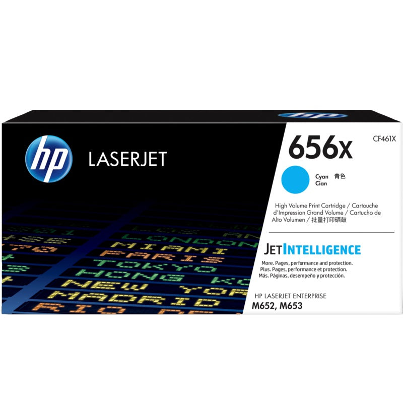 Genuine HP 656X High Yield Cyan LaserJet Toner Cartridge (CF461X) image 1