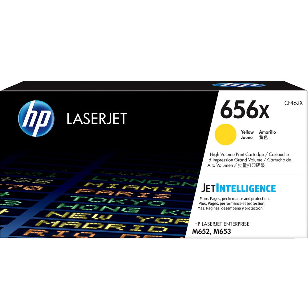 Genuine HP 656X High Yield Yellow LaserJet Toner Cartridge (CF462X) image 1
