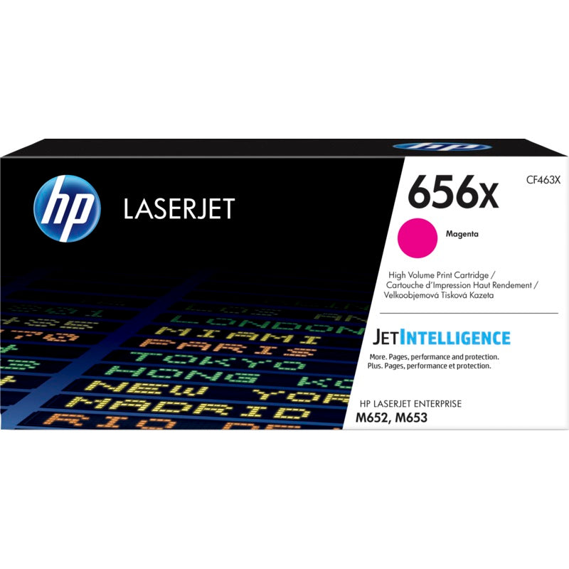 Genuine HP 656X High Yield Magenta LaserJet Toner Cartridge (CF463X) image 1