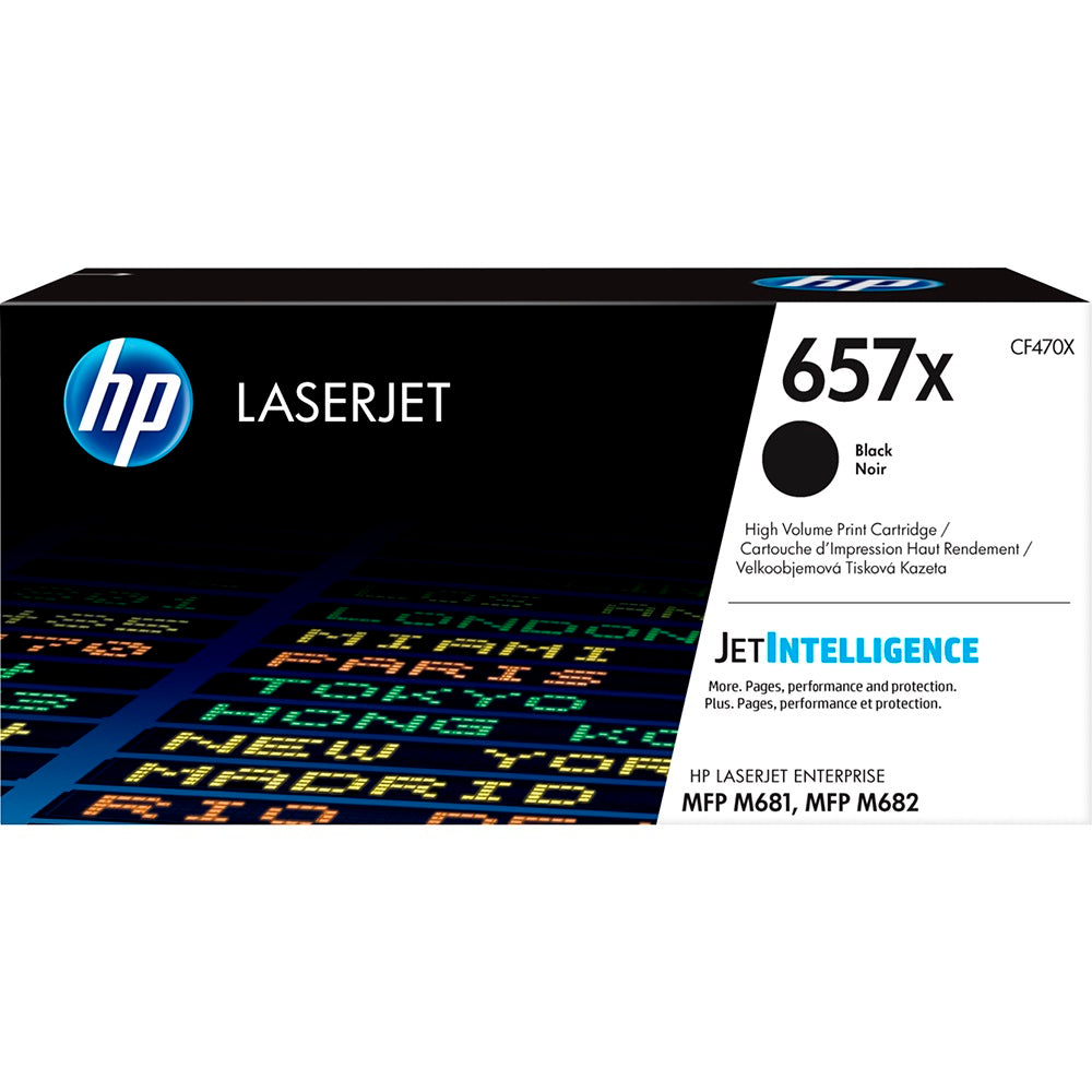 HP 657X High Yield Black Original LaserJet Toner Cartridge (CF470X) image 1