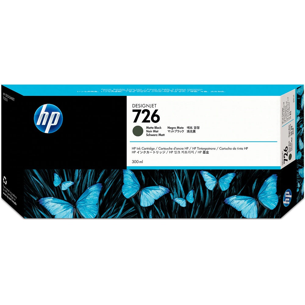 HP 726 300-ml Matte Black DesignJet Ink Cartridge (CH575A) image 1