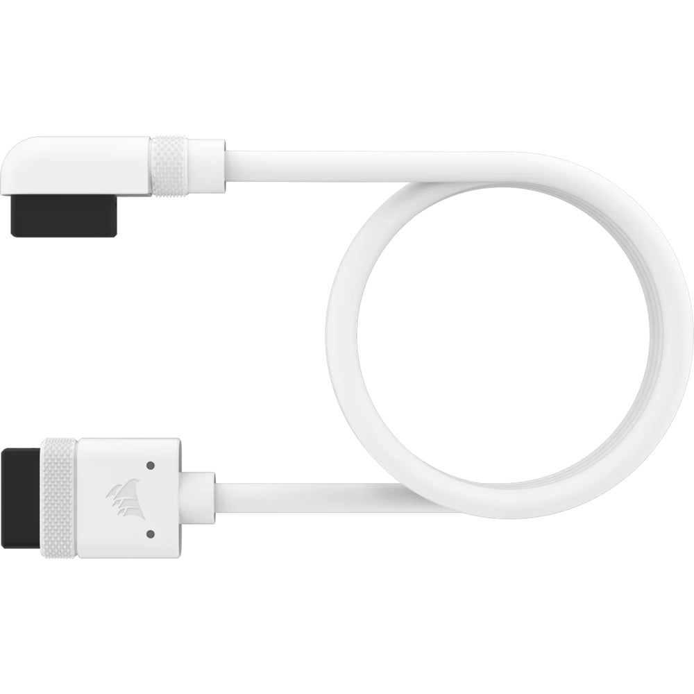 Corsair iCUE LINK Cable 600mm with Straight/Slim 90° Connectors – White (CL-9011130-WW) image 1