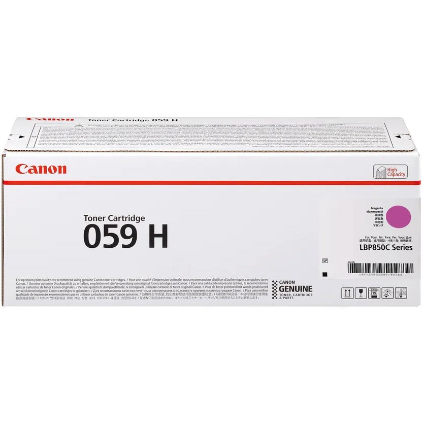 Genuine Canon 059H High Yield Magenta Toner Cartridge (3625C001AA) image 1