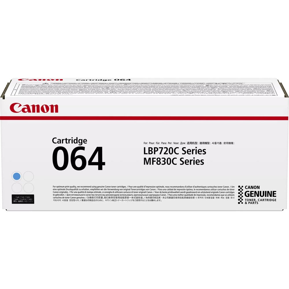 Canon 064 Cyan Toner Cartridge (4935C001AA) image 1