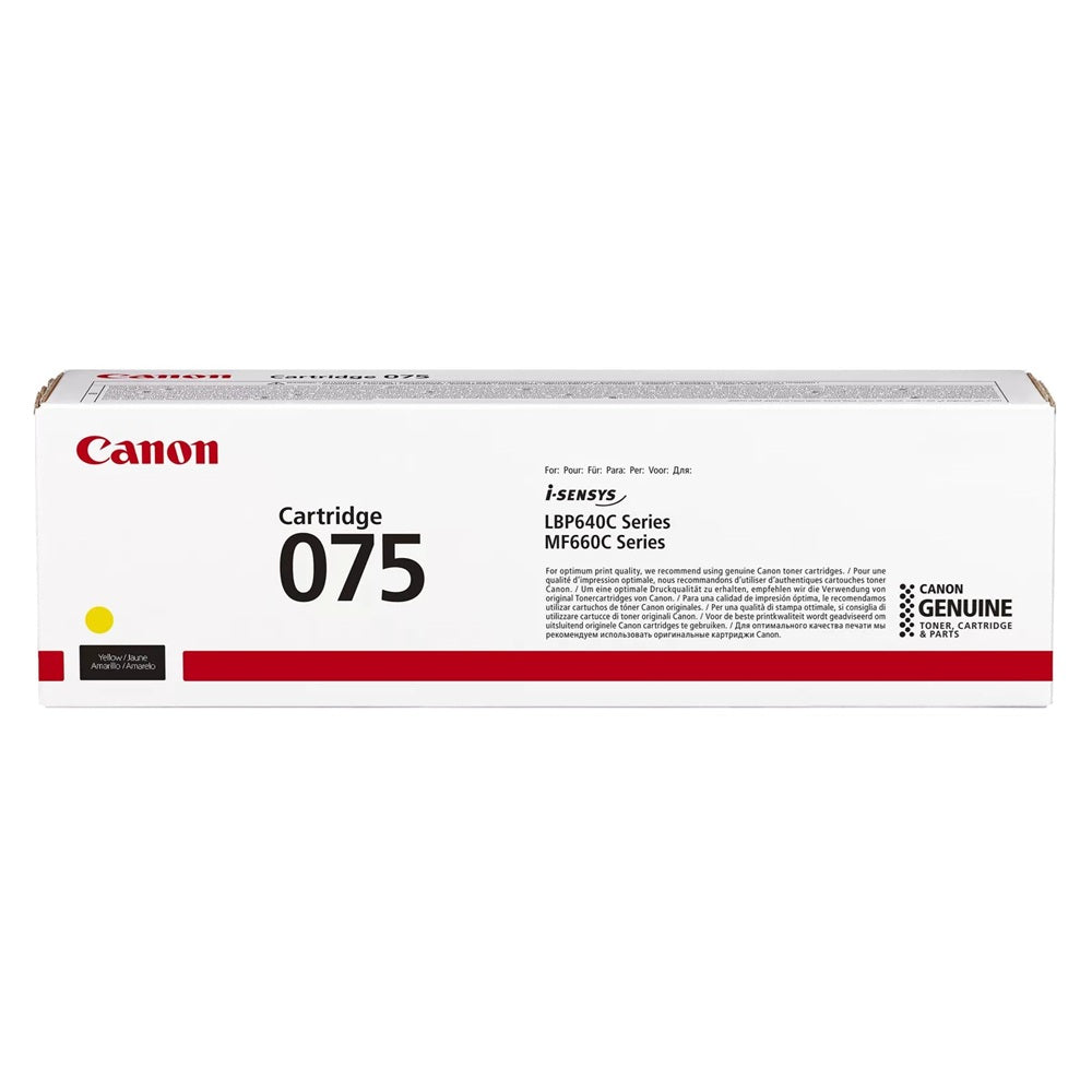 Canon 075 Yellow Toner Cartridge (6362C002AA) image 1