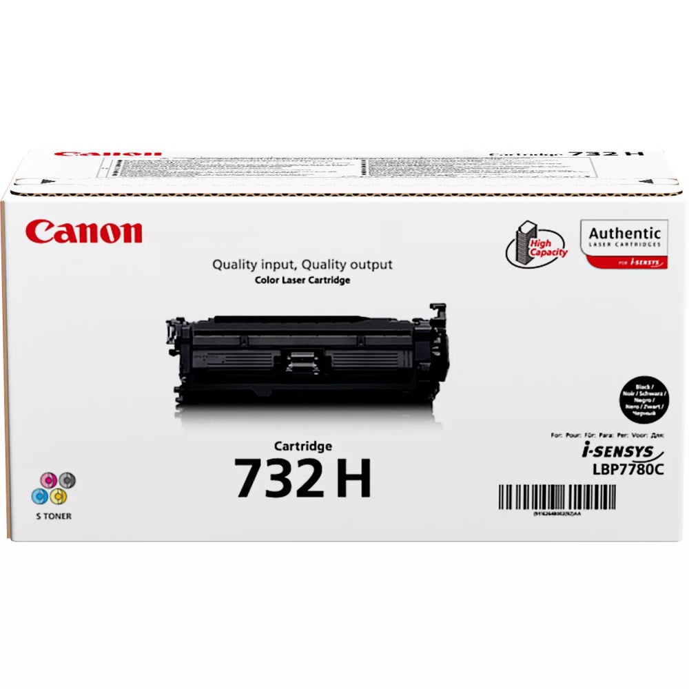 Genuine Canon 732H High Yield Black Toner Cartridge (6264B002AA) image 1