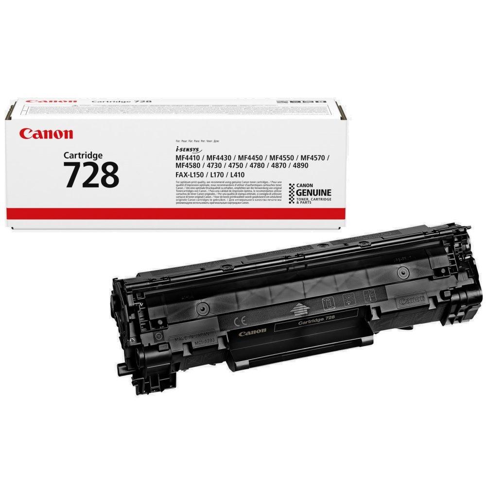 Canon 728 Black Laser Toner Cartridge (3500B002AA) image 1