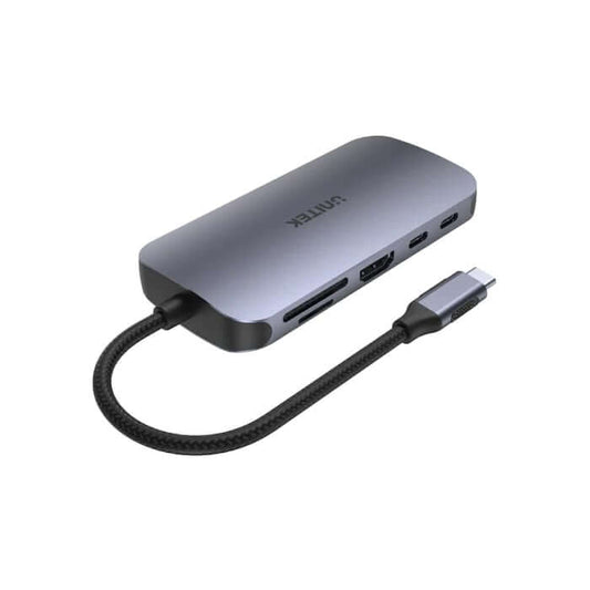 Unitek uHUB N9+ 9-in-1 USB-C Ethernet Hub (D1071A) – with HDMI, 100W Power Delivery and Dual Card Reader image 2