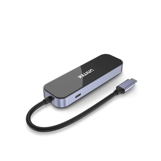 Unitek uHUB H6 Gloss 6-in1 USB-C Ethernet Hub (D1084A) image 2