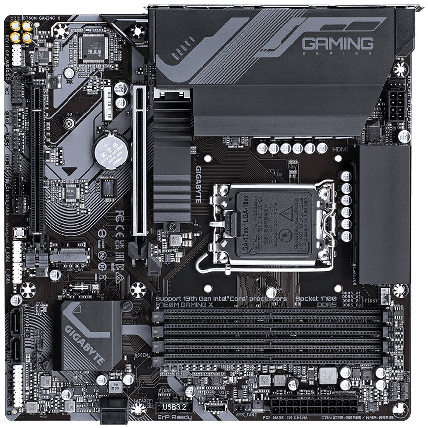 Gigabyte B760M GAMING X LGA1700 Motherboard (GA-B760M-GAMING-X) image 4