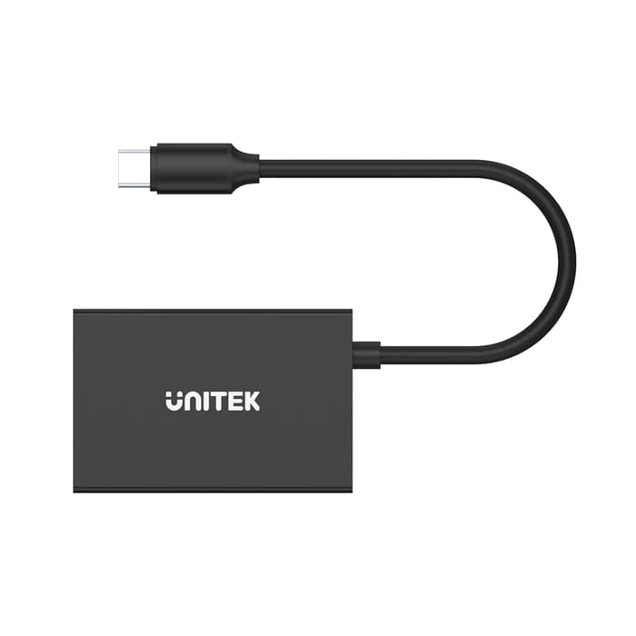 Unitek uHUB Q4 Advanced 4-in-1 USB-C 10Gbps Hub (H1302A) — side view