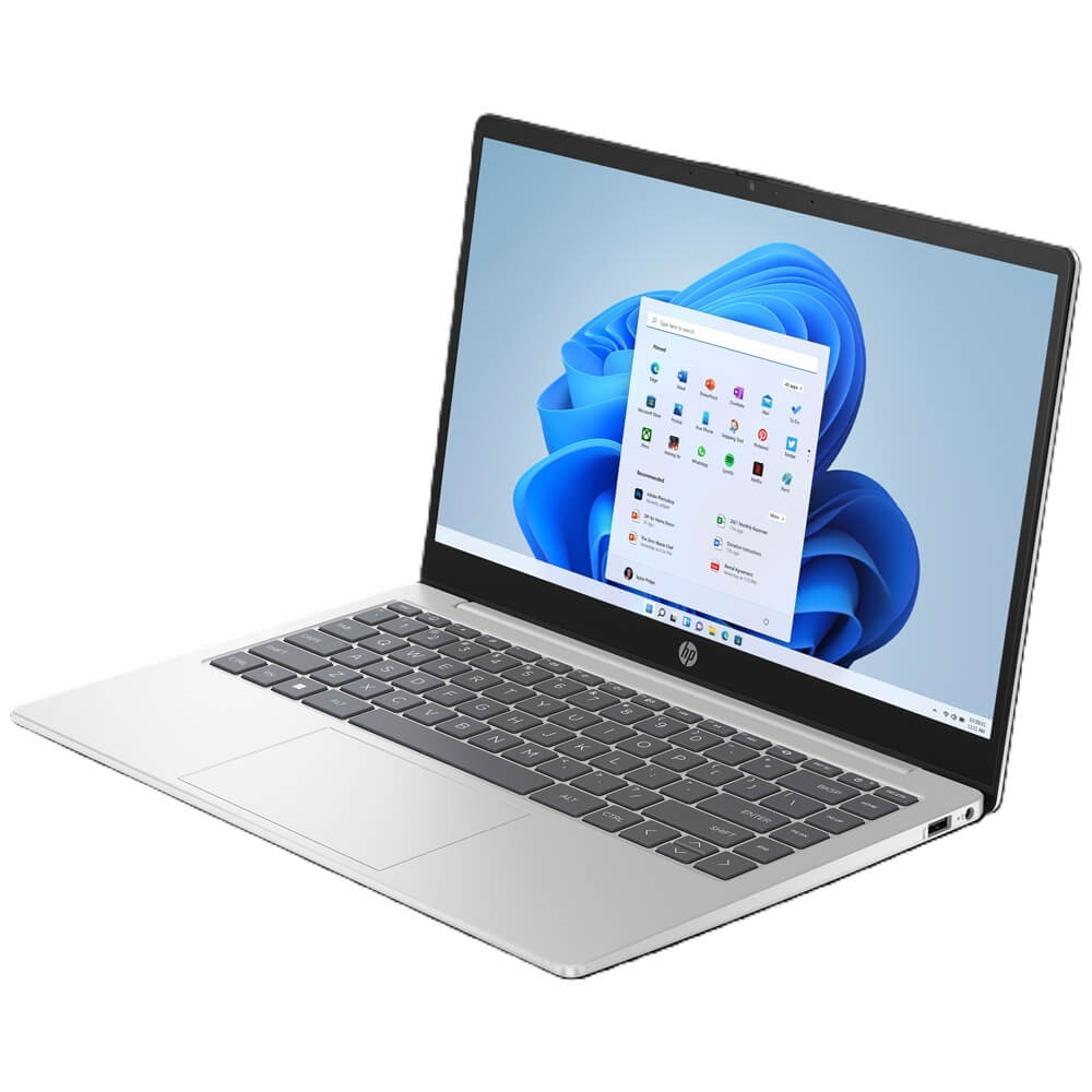 HP 14-ep1008ni Laptop (C92D2EA) + Free HP DeskJet 2320 All-in-One Printer (7WN42B) — rear view