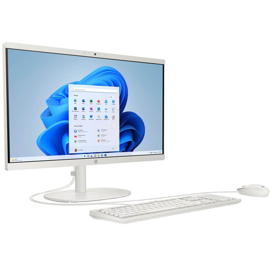 HP 22-dg0000ni All-in-One Desktop – Intel N100 / 21.45″ FHD / 8GB RAM / 256GB SSD / Win 11 Home / Cashmere White (A23XPEA) image 2