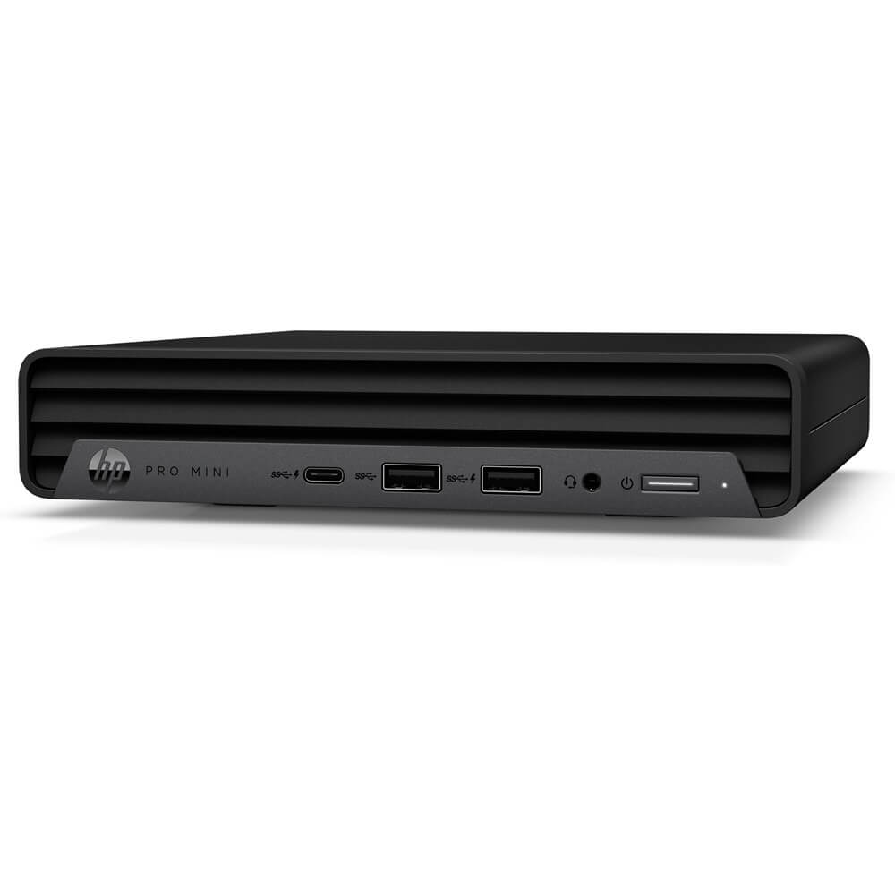 HP Pro Mini 400 G9 Desktop PC – Core i7-13700T / 16GB RAM / 512GB SSD / Win 11 Pro (998M3ET) — side view