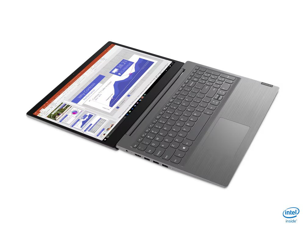 Lenovo V15 IML Notebook PC – Core i5-10210U / 15.6″ FHD / 4GB RAM / 256GB SSD / Win 10 Pro (82NB000WSA) — rear view