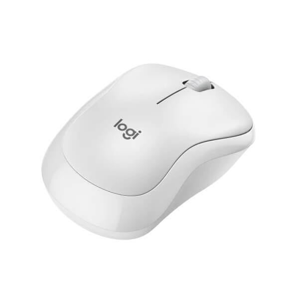 Logitech M240 Silent Bluetooth Mouse – Off White (910-007120) — side view
