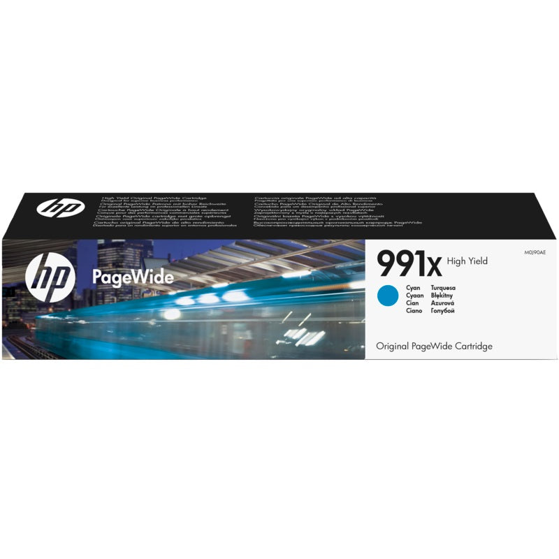 HP 991X High Yield Cyan PageWide Cartridge (M0J90AE) image 1