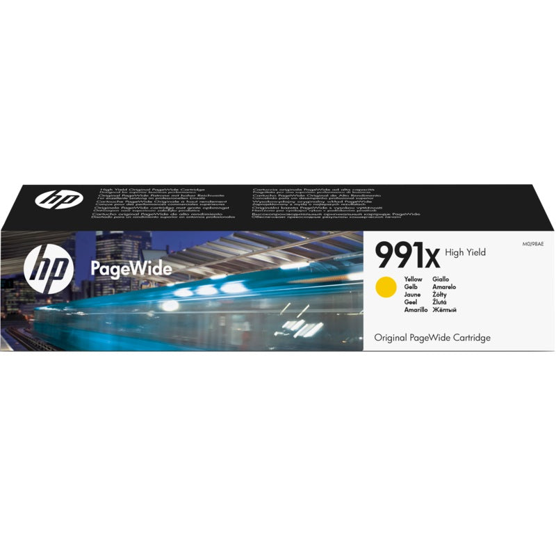 HP 991X High Yield Yellow PageWide Cartridge (M0J98AE) image 1