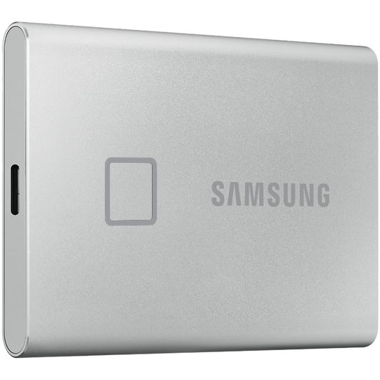 Samsung Portable SSD T7 Touch 500GB – Silver (MU-PC500S/WW) image 2