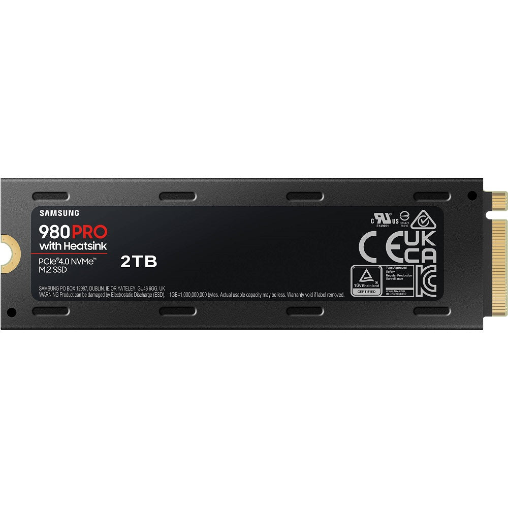Samsung 980 PRO 2TB M.2 PCIe 4.0 NVMe Solid State Drive with Heatsink (MZ-V8P2T0CW) image 2