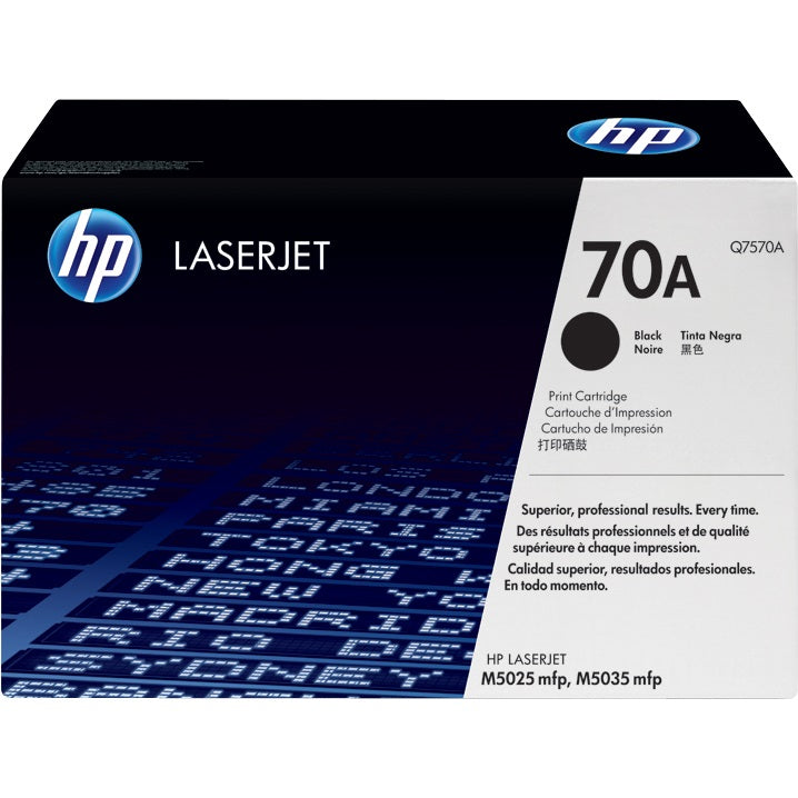Genuine HP 70A Black LaserJet Toner Cartridge (Q7570A) image 1