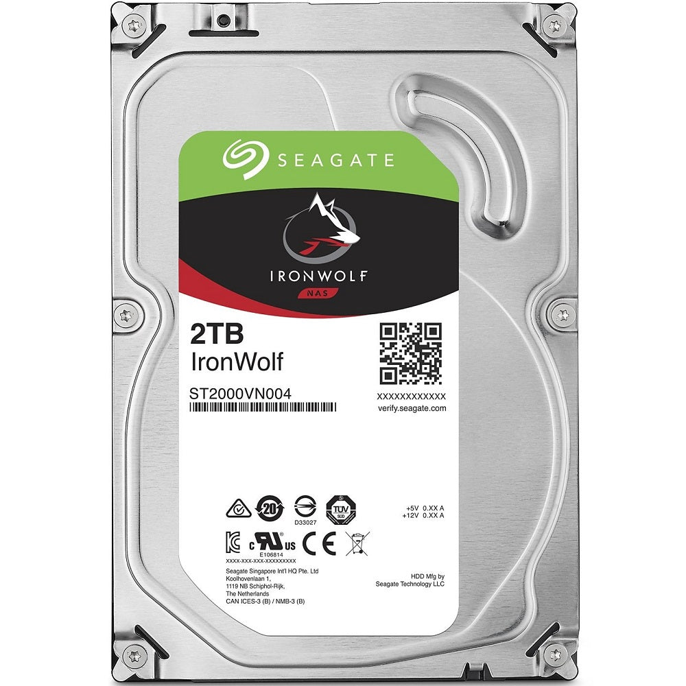 Seagate IronWolf 2TB 3.5-inch NAS Hard Drive (ST2000VN004) image 1