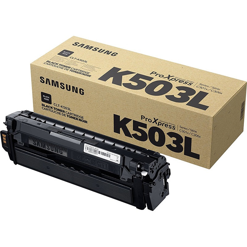 Samsung CLT-K503L Black Toner Cartridge (SU149A) image 1