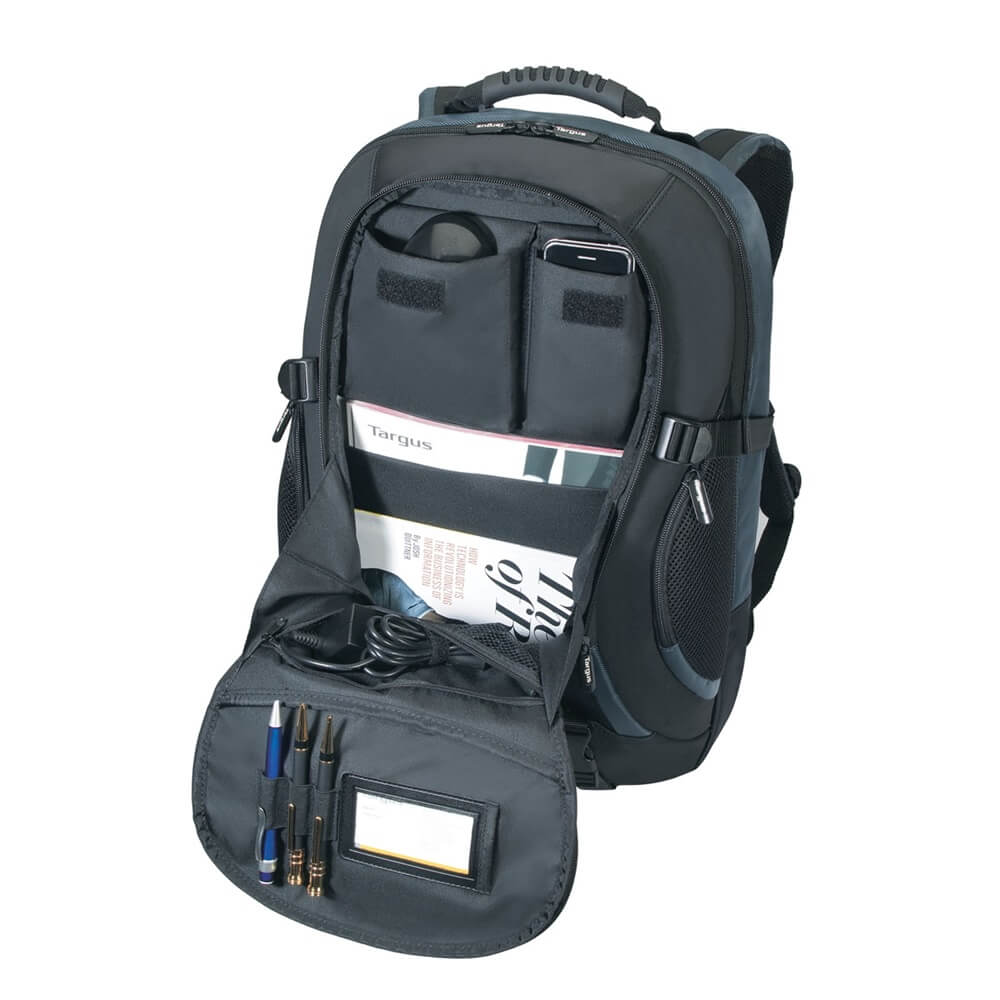 Targus Atmosphere 17-18″ XL Laptop Backpack – Black/Blue (TCB001EU) image 6