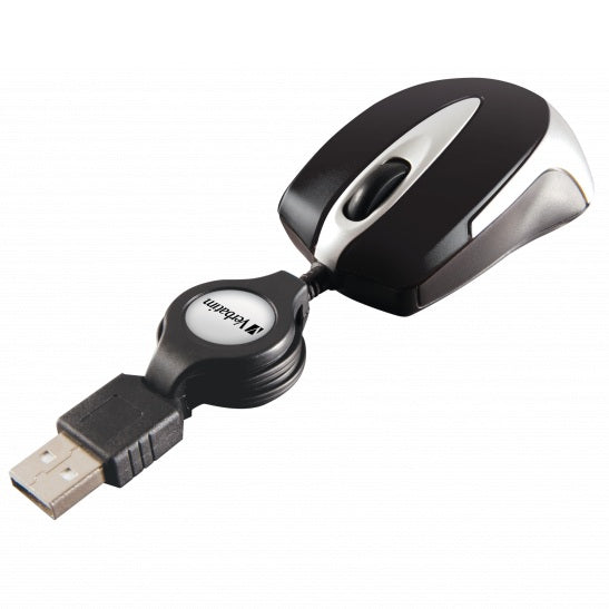 Verbatim Go Mini Optical Travel Mouse – Black (M49020) — in use