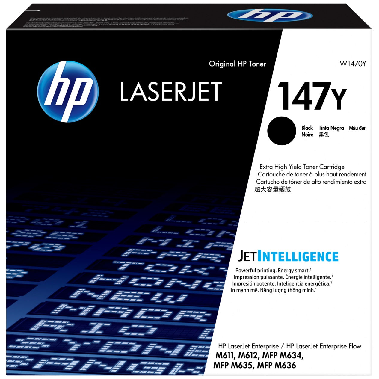 Genuine HP 147Y Black LaserJet Toner Cartridge (W1470Y) image 1