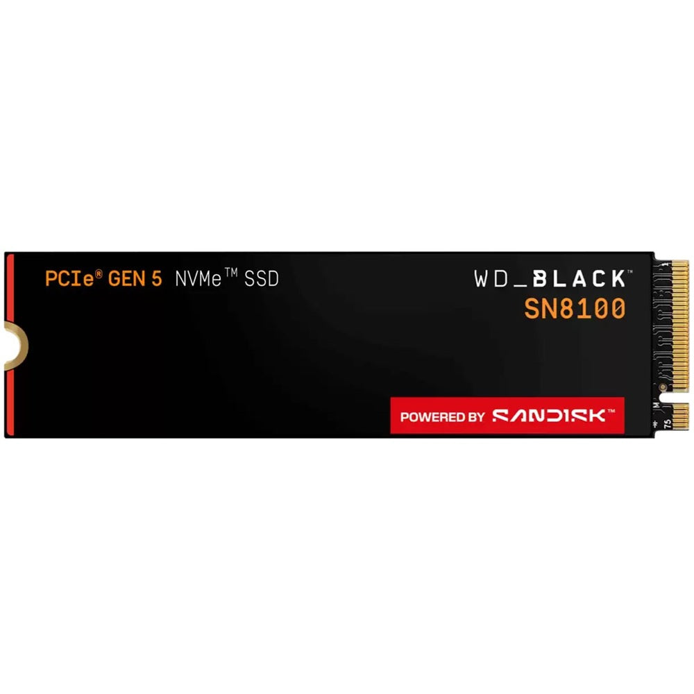 WD BLACK SN8100 4TB M.2 2280 PCIe Gen 5.0×4 NVMe Solid State Drive (WDS400T1X0M) image 1
