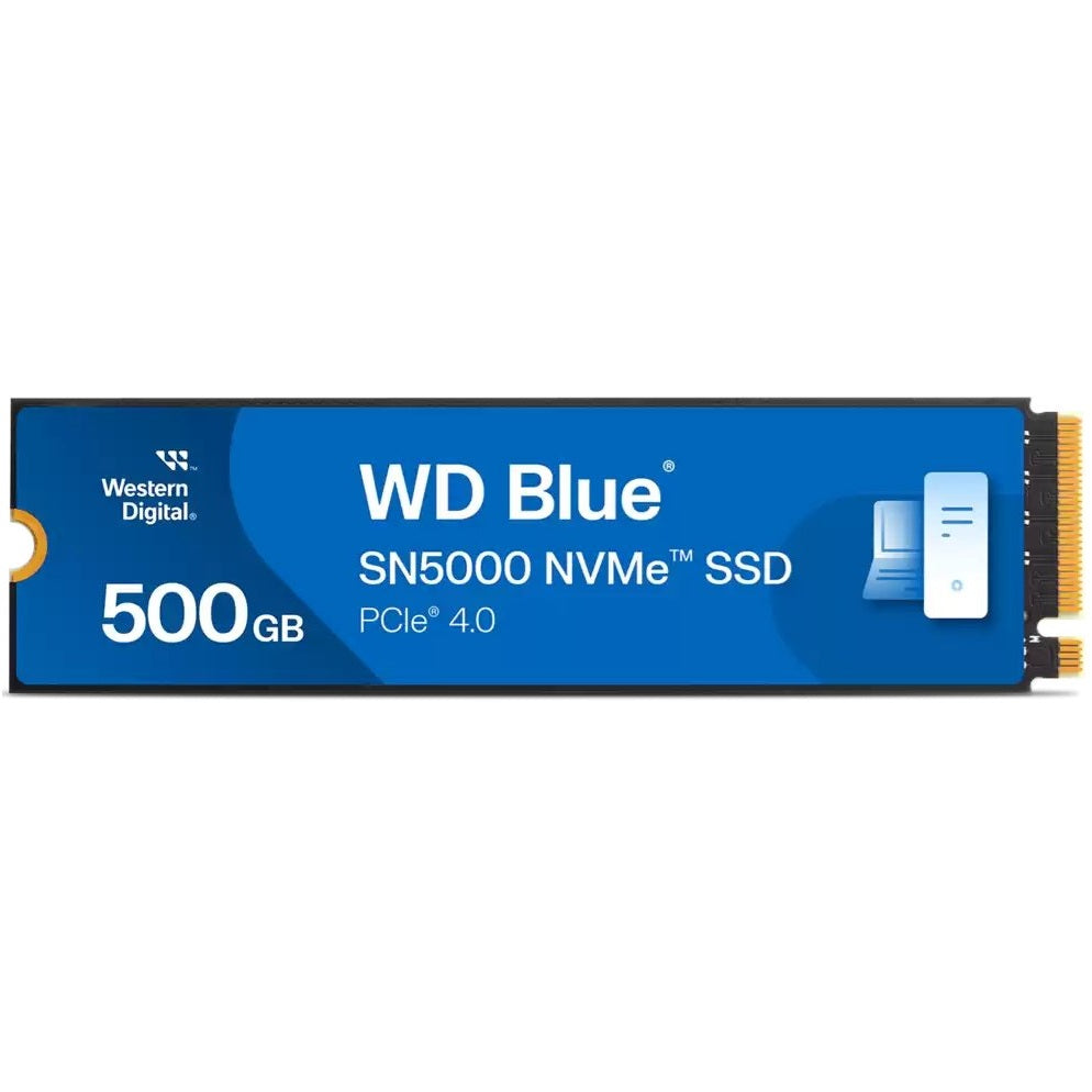 WD Blue SN5000 500GB M.2 2280 PCIe Gen4 x4 NVMe Solid State Drive (WDS500G4B0E) image 1
