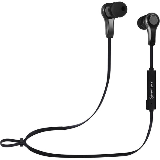 Amplify Blues Bluetooth Earphones Solid – Black (AM1106BK) image 1