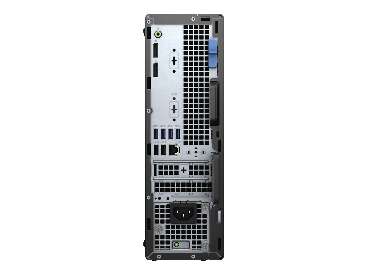 Dell OptiPlex 5090 SFF Desktop PC – Core i5-10505 / 8GB RAM / 256GB SSD / Win 10 Pro (N208O5090SFF) — rear view