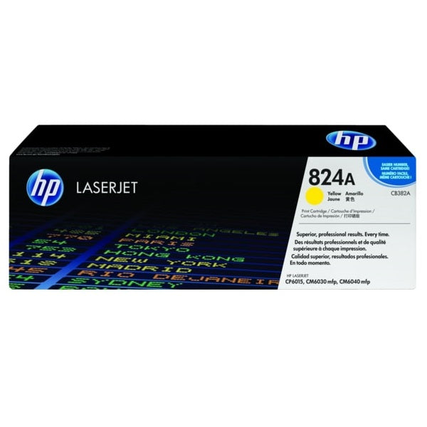 Genuine HP 824A Yellow LaserJet Toner Cartridge (CB382A) image 1