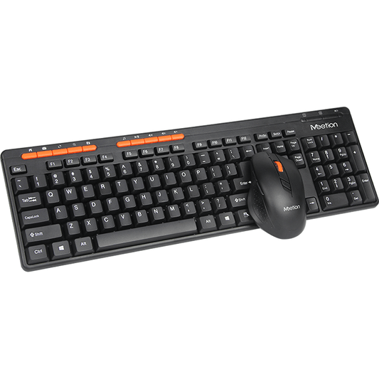 Meetion 2.4G Wireless Mouse And Keyboard Combo – Black (C4100) image 2