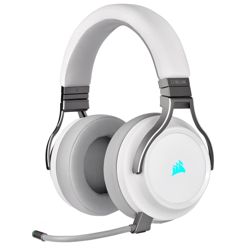 Corsair Virtuoso RGB Wireless SE High-Fidelity Gaming Headset – White image 1