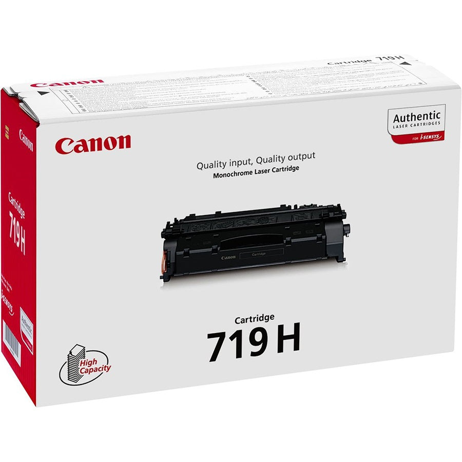 Genuine Canon 719H High Yield Black Laser Toner Cartridge (3480B002AA) image 1