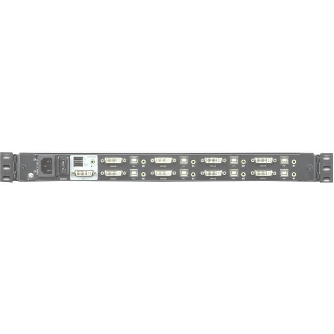 ATEN 8-Port USB DVI Single Rail Wide Screen LCD KVM Switch (CL6708MW) image 2
