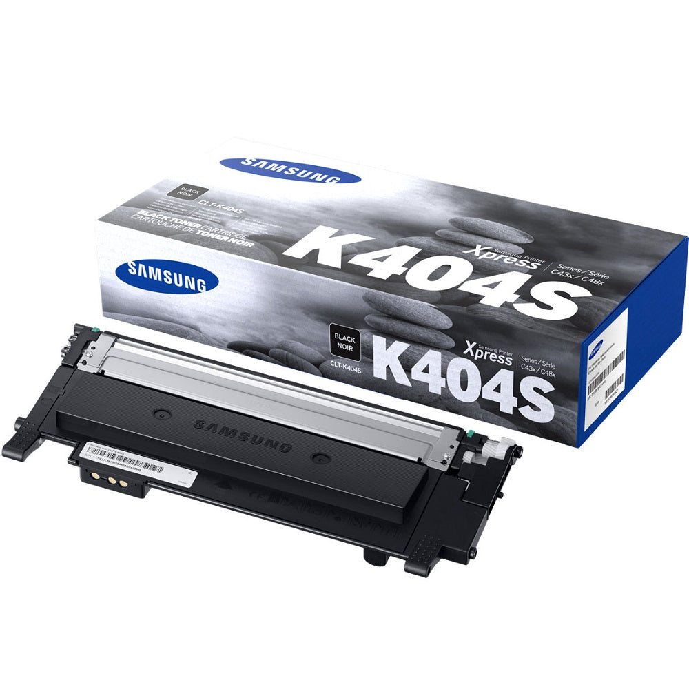 Genuine Samsung CLT-K404S Black Laser Toner Cartridge (SU109A) image 1