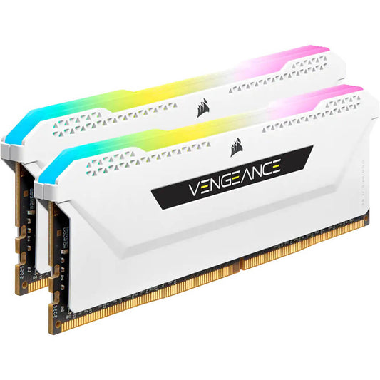 Corsair Vengeance RGB PRO SL 32GB DDR4 DRAM 3600MHz Memory Kit – White (CMH32GX4M2D3600C18W) image 2