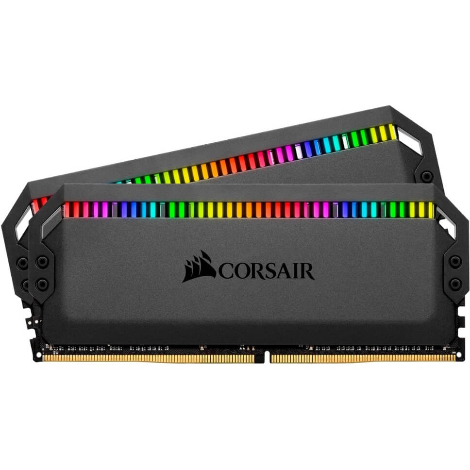 Corsair Dominator Platinum RGB 16GB DDR4 3600MHz Desktop Memory Kit (2 x 8GB) – Black image 1